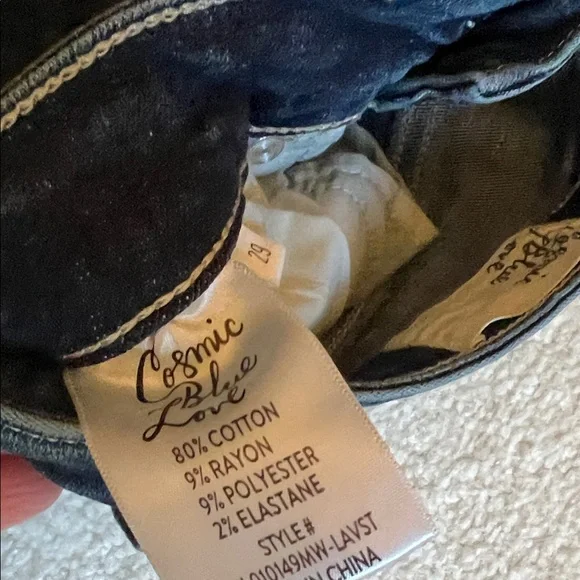 Cosmic Blue Love Indigo Straight Leg Jeans - Picture 3 of 7